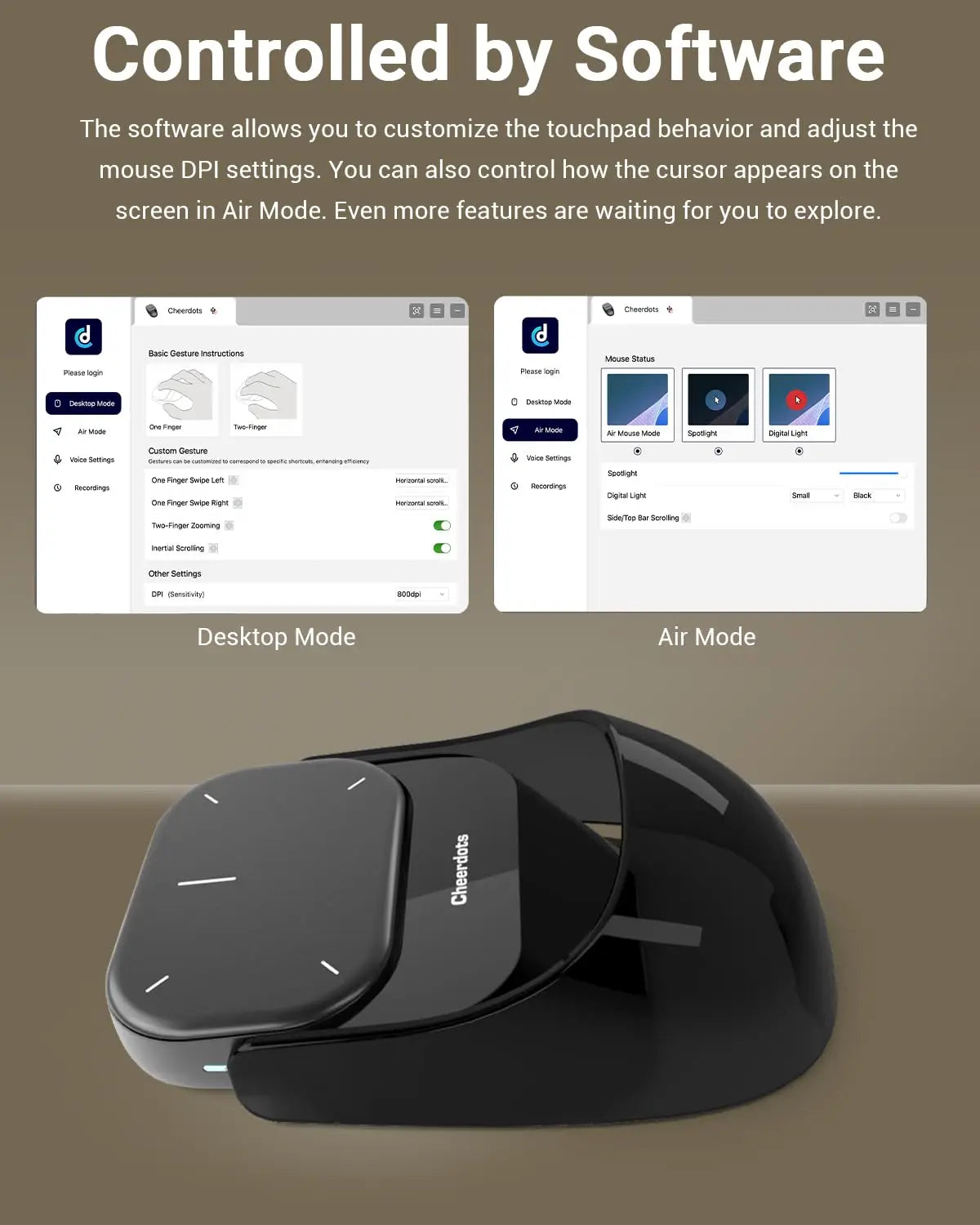 Split AirMouse Pro